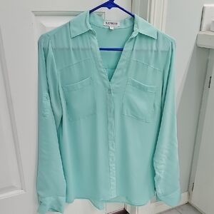 Express Light Green Blouse